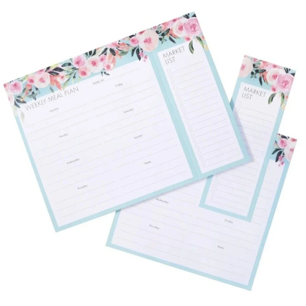 Pen+Gear Weekly Meal Planner Pad Shopping List Meal Plan 60 Sheets